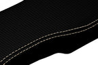 Console Lid Cover for Lincoln Town Car (2003–2011) PVC Carbon Beige Stitch
