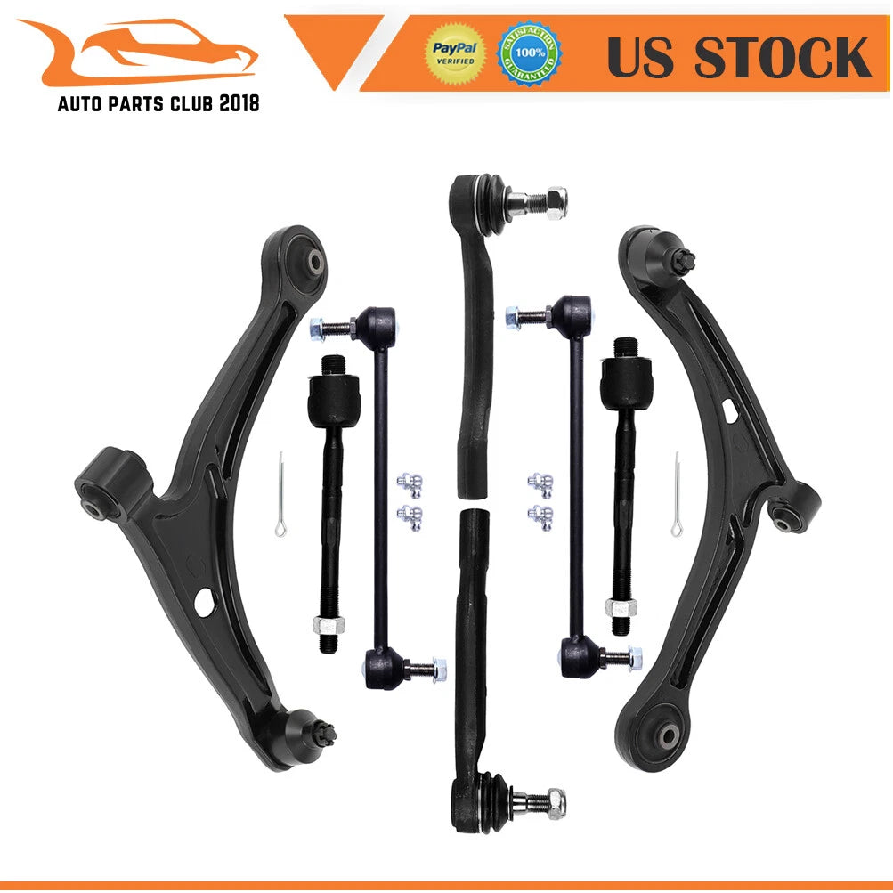 Set of 8 Front Control Arms with Ball Joints for Acura MDX (2001–2005)