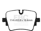 Set of 4 Rear Brake Pads for Jaguar F-Type (2014–2018) NT177MR