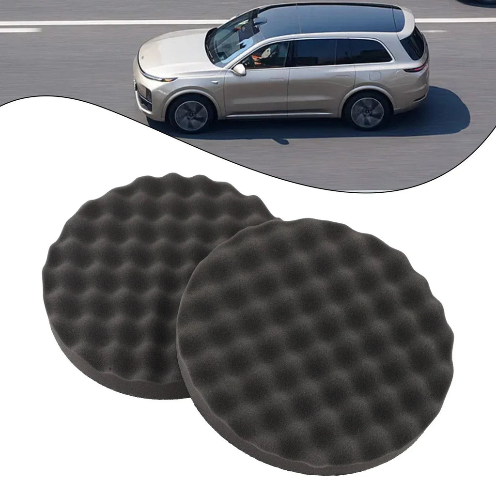 2 x Car Foam Polishing Pads 8 Inch Round Single Sided Buffing Tool