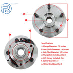 Front Wheel Bearing Hub Assembly for Ram 1500 (2012-2018)