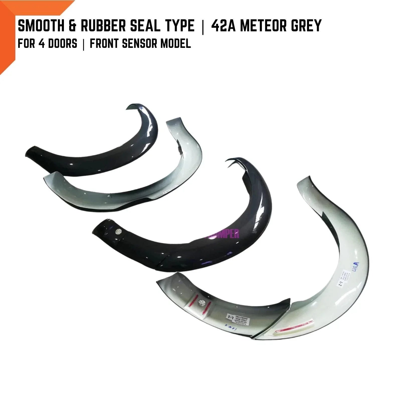Fender Flares  Meteor Grey for Ford Ranger PX3 (2018-2021)