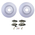 Set of 4 Hella Front Rotors & Bosch QuietCast Ceramic Brake Pads for A3 Quattro