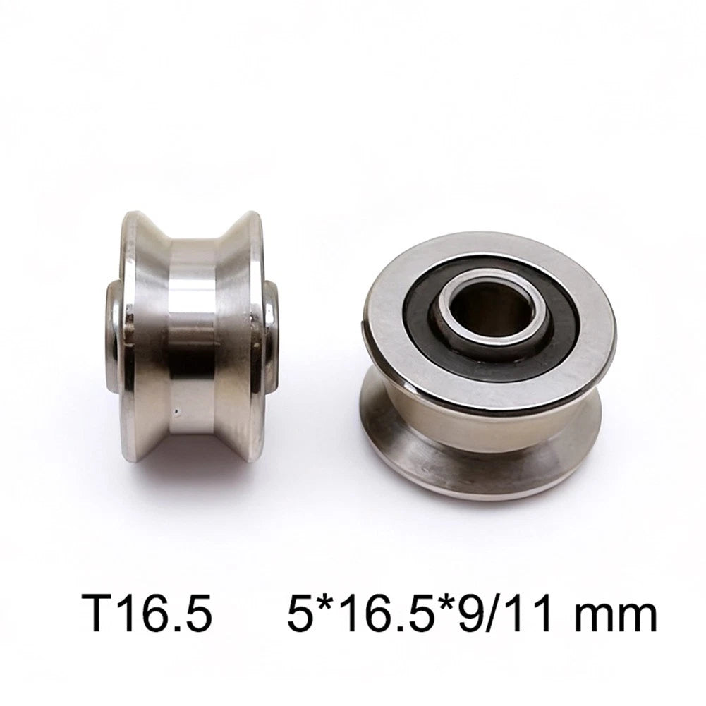 T16 Track Pulley Bearing Set for Sliding Rollers (Stainless Steel)
