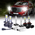 2X 6000K LED Headlight Hi-Lo Beam Fog Light Bulbs for Cadillac Escalade (2007–2014)