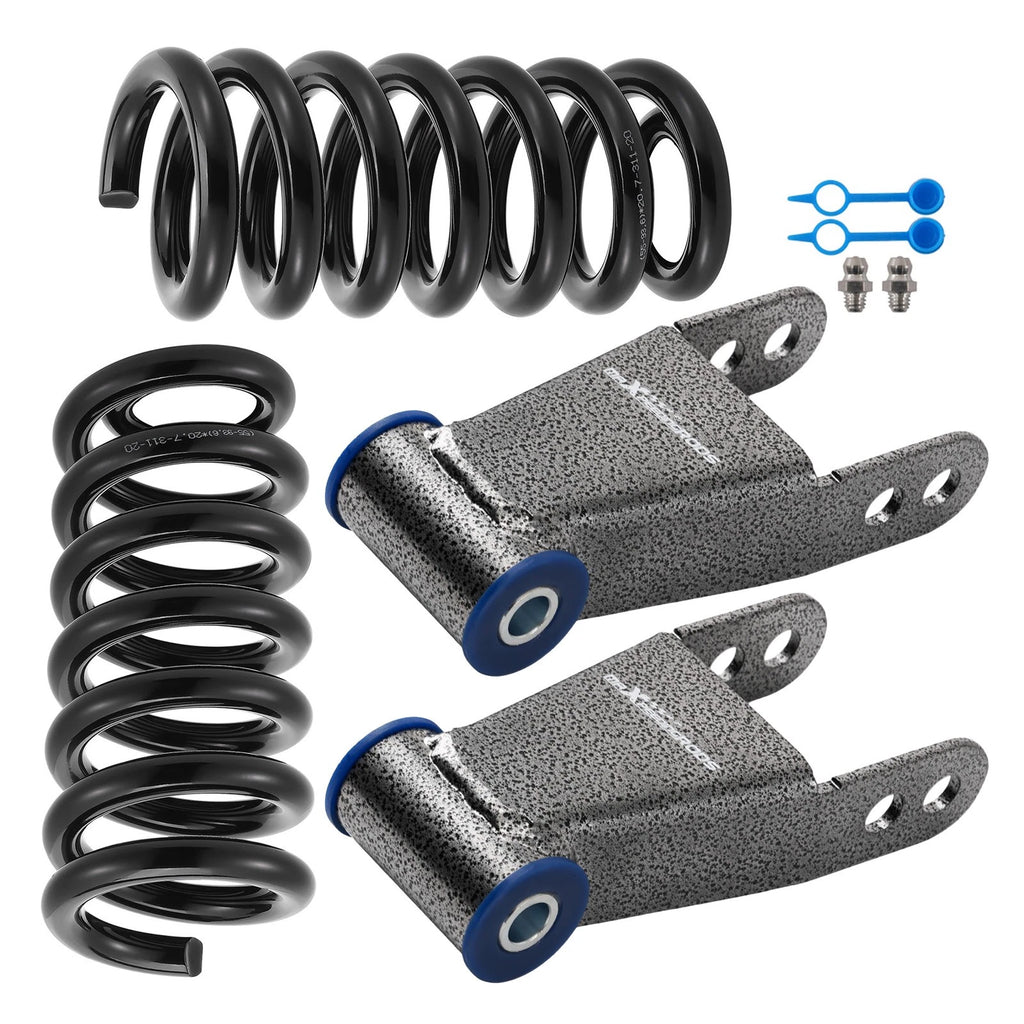 2" Lowering Shackles for GMC Sierra C15 2WD (1973–1987) Drop Kit