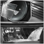 OE Style Black Housing Clear Side Projector Headlight Lamps for Ford Edge (2015–2018)