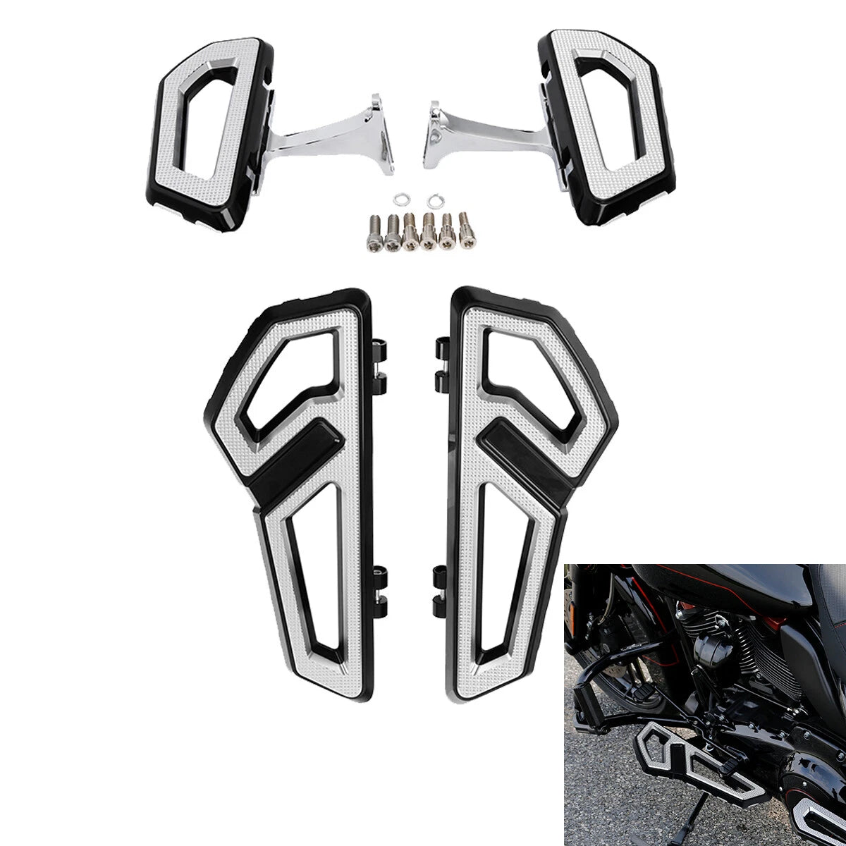 Floor Board Footboards for Harley Touring Road Glide (1993–2024)