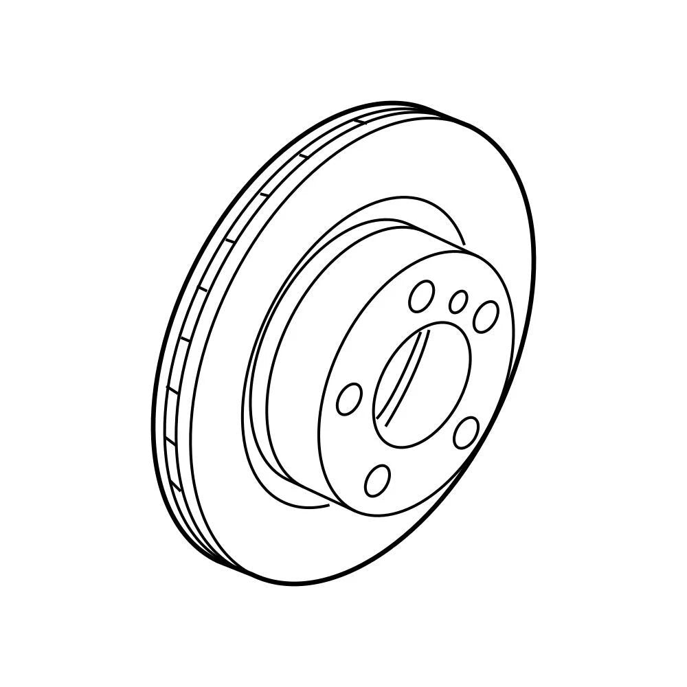 Front Disc Brake Rotor 34106797603 for BMW (OEM)
