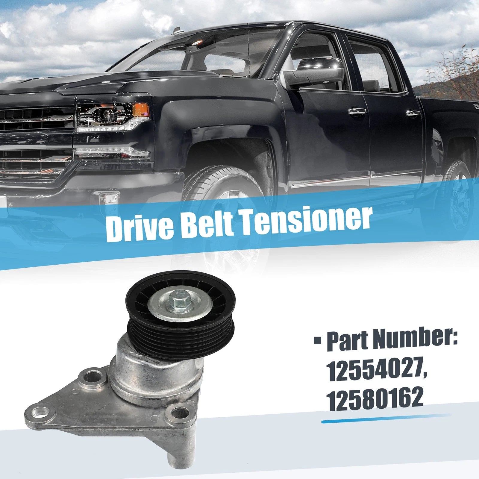 Belt Tensioner Pulley Assembly 12554027 for Chevrolet Cadillac 