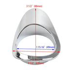 Chrome Right Battery Cover Oil Dipstick Bezel for Harley XL1200 883 (2004-2022)