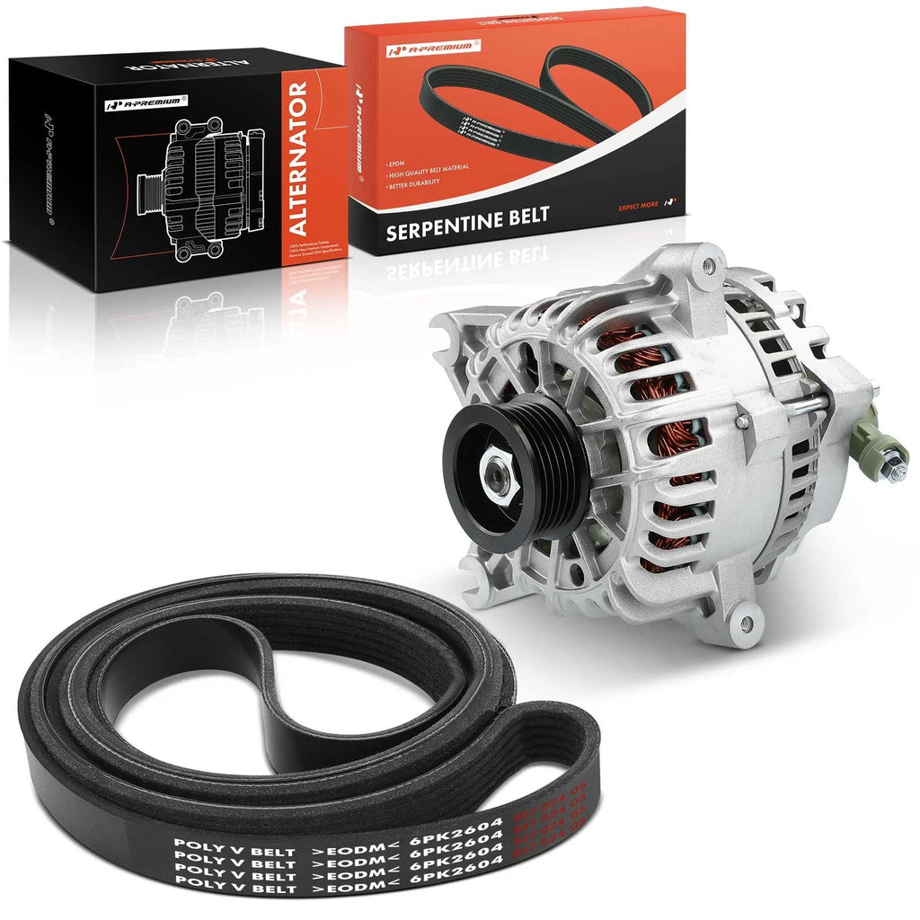 Alternator & Serpentine Belt for Ford F150 Lincoln 