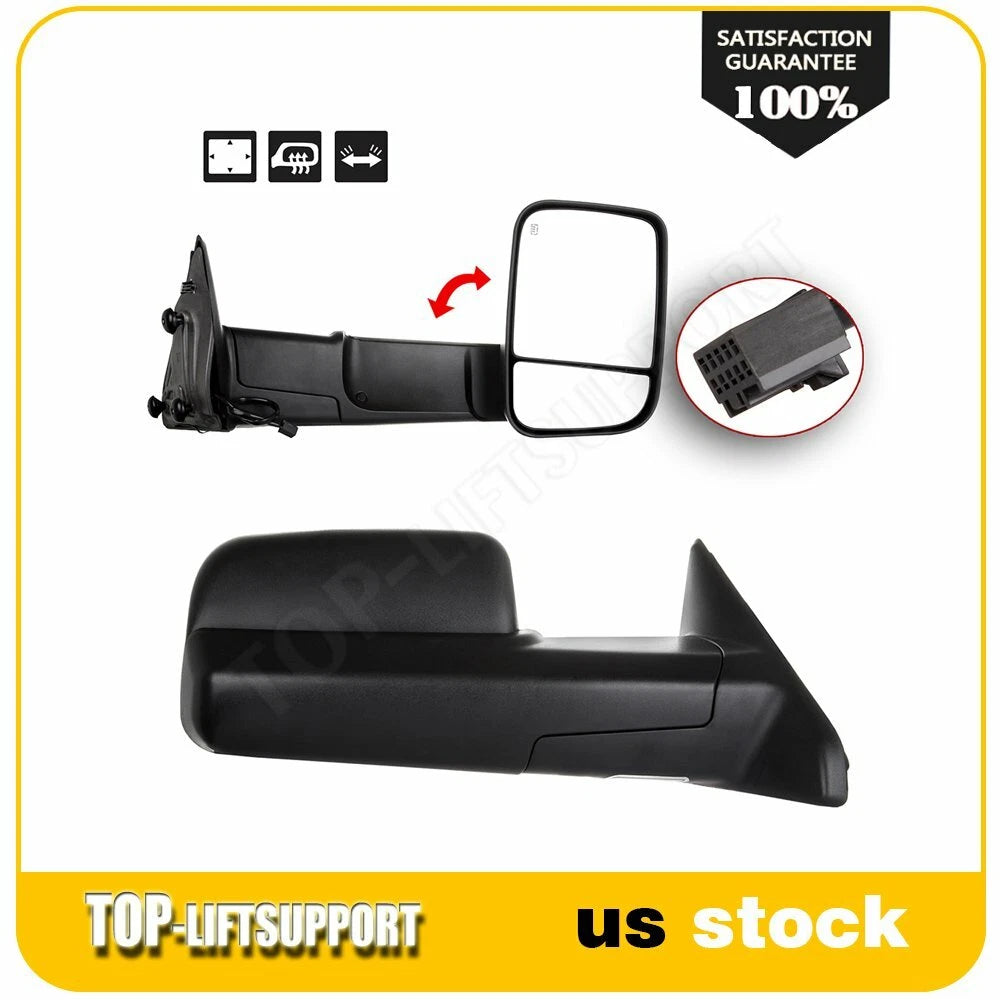 Power Heated Towing Side Mirrors for Dodge Ram 1500 2500 3500 (2009–2012)