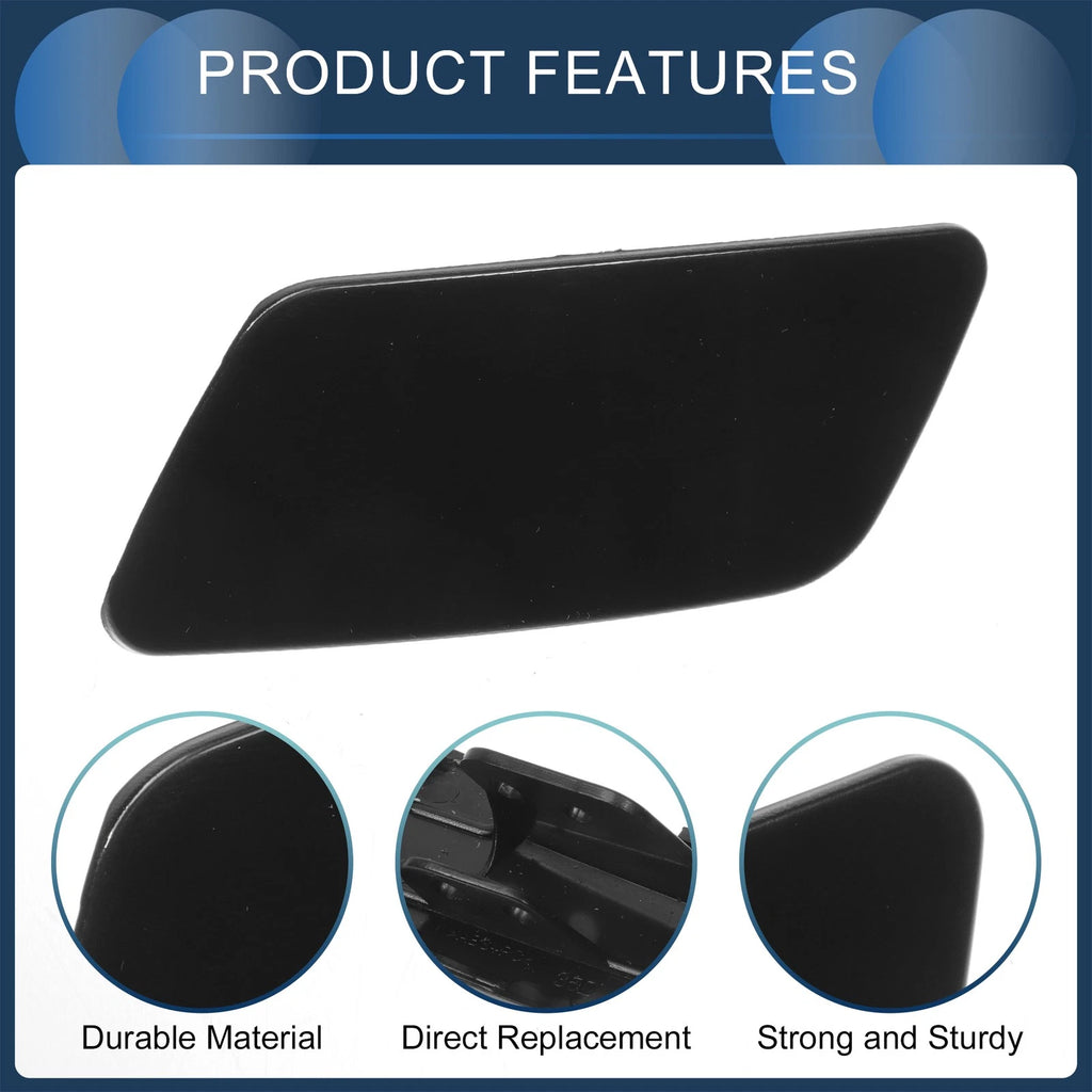 Front Right Washer Nozzle Cover Cap for Volkswagen Passat CC (2008–2012) Black