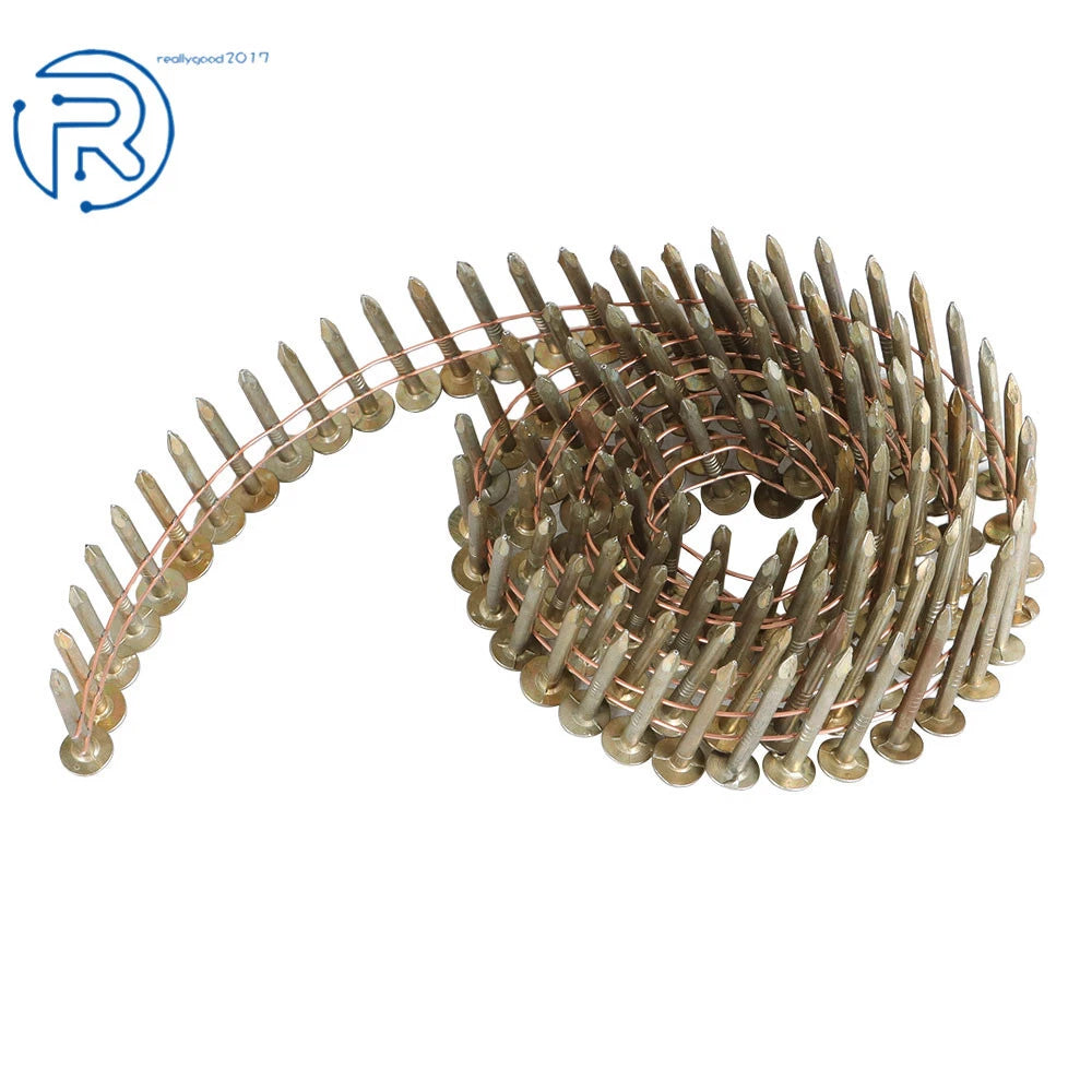 1-1/4" 15 Degree Coil Roofing Nails for Roofing Projects (7200 Pack)