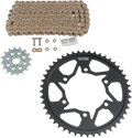Vortex Chain and Sprocket Kit for Yamaha YZF-R6 (2006–2020) - Gold - CKG6128