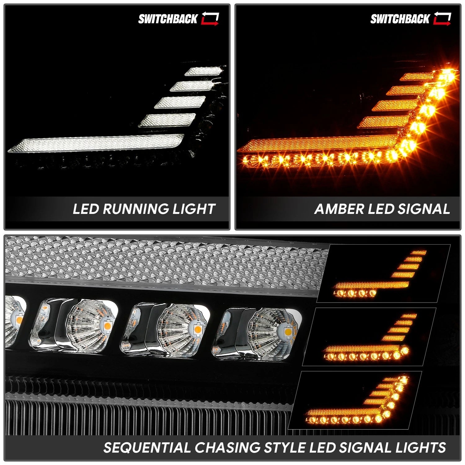 Sequential Projector Full LED Headlight for Peterbilt 579 (2022–2025)