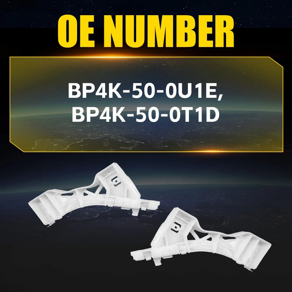 Set of 2 Front Bumper Support Brackets for Mazda 3 Hatchback (2004–2009) BP4K-50-0U1E