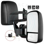 2X Manual Tow Side Mirrors for Chevy GMC C/K 1500 2500 3500 (1988–1998)