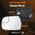 Driver Side Wide-Angle Mirror Glass for Toyota Sienna (2014–2020) 8790608080