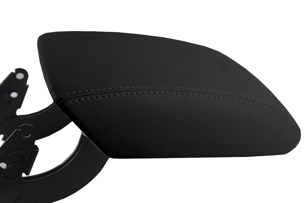 Leather Console Lid Pull Over Armrest Cover for Audi Q5 (2009–2017) Black