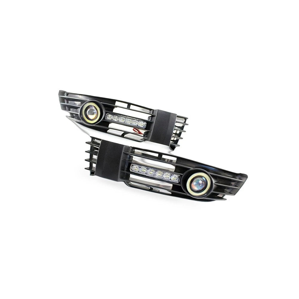 Fog Light Lens DRL Grille Kit Frame for Volkswagen Passat B5.5 (2001–2005)