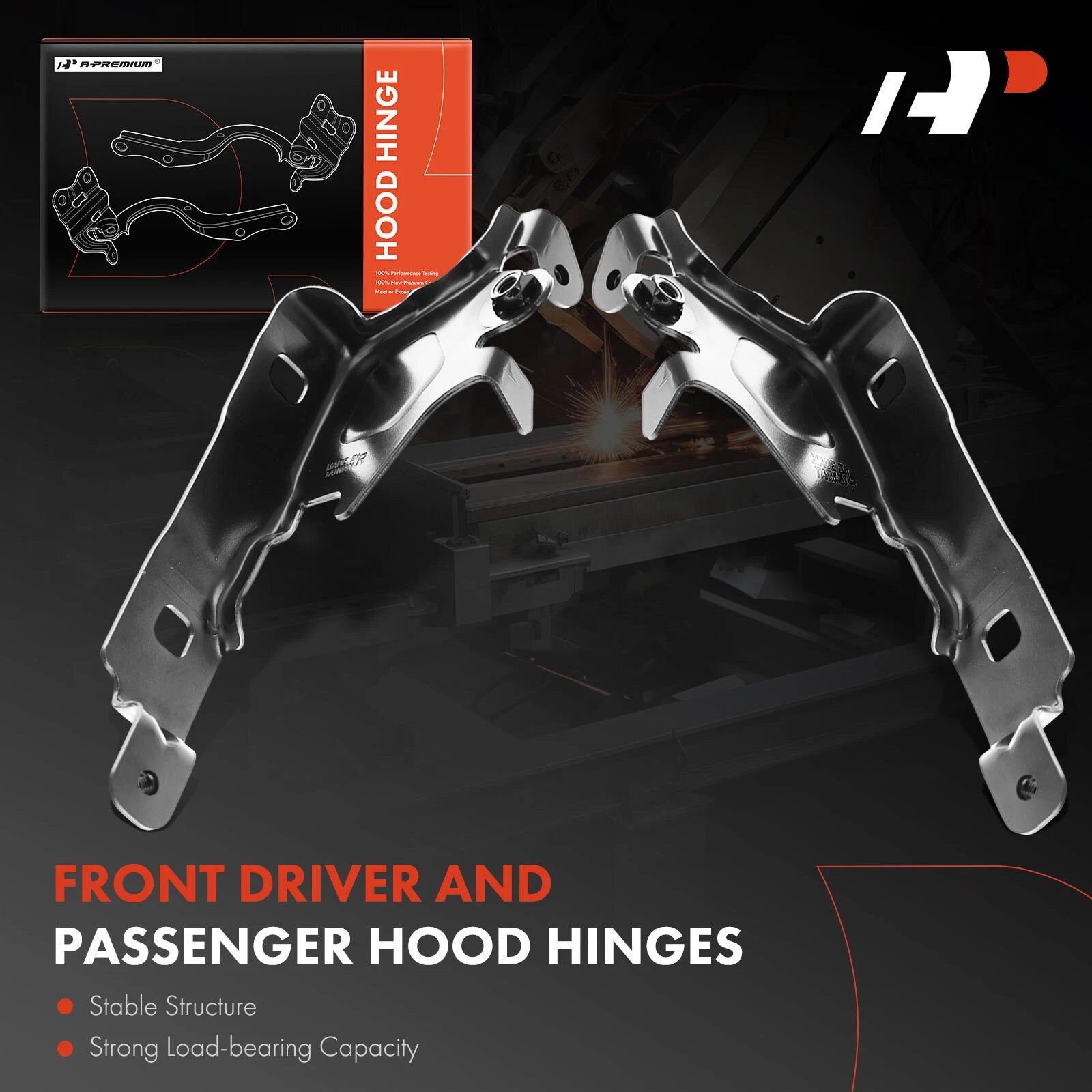 2X Hood Hinge for Chevrolet Equinox (2010-2017) & GMC