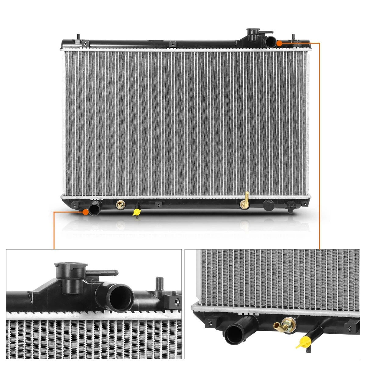 Cooling Radiator DPI-2271 for Lexus RX300 (1999–2003) Aluminum OE Style