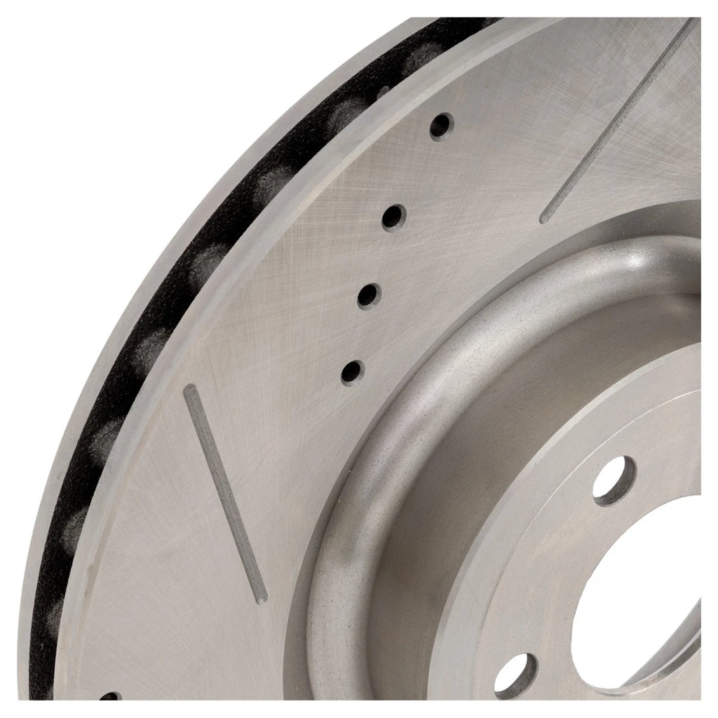 Cross-Drilled Brake Discs for Ford Mustang (2015–2020) Front LH/RH 380mm