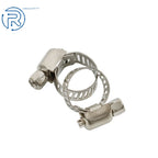 50Pcs Adjustable Stainless Drive Hose Clamps for Fuel Line (8-11 mm)
