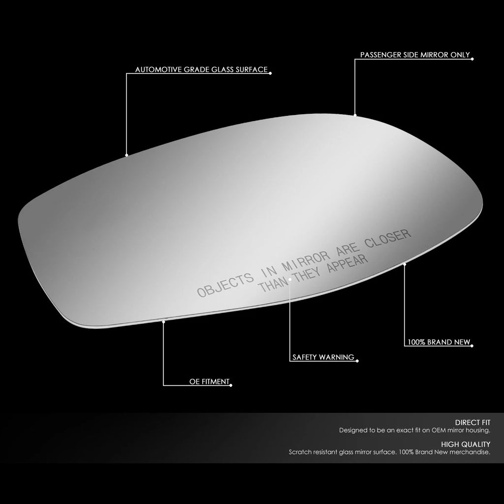Right Side View Mirror Glass for Mazda B-Series/Ranger (1993–2005)