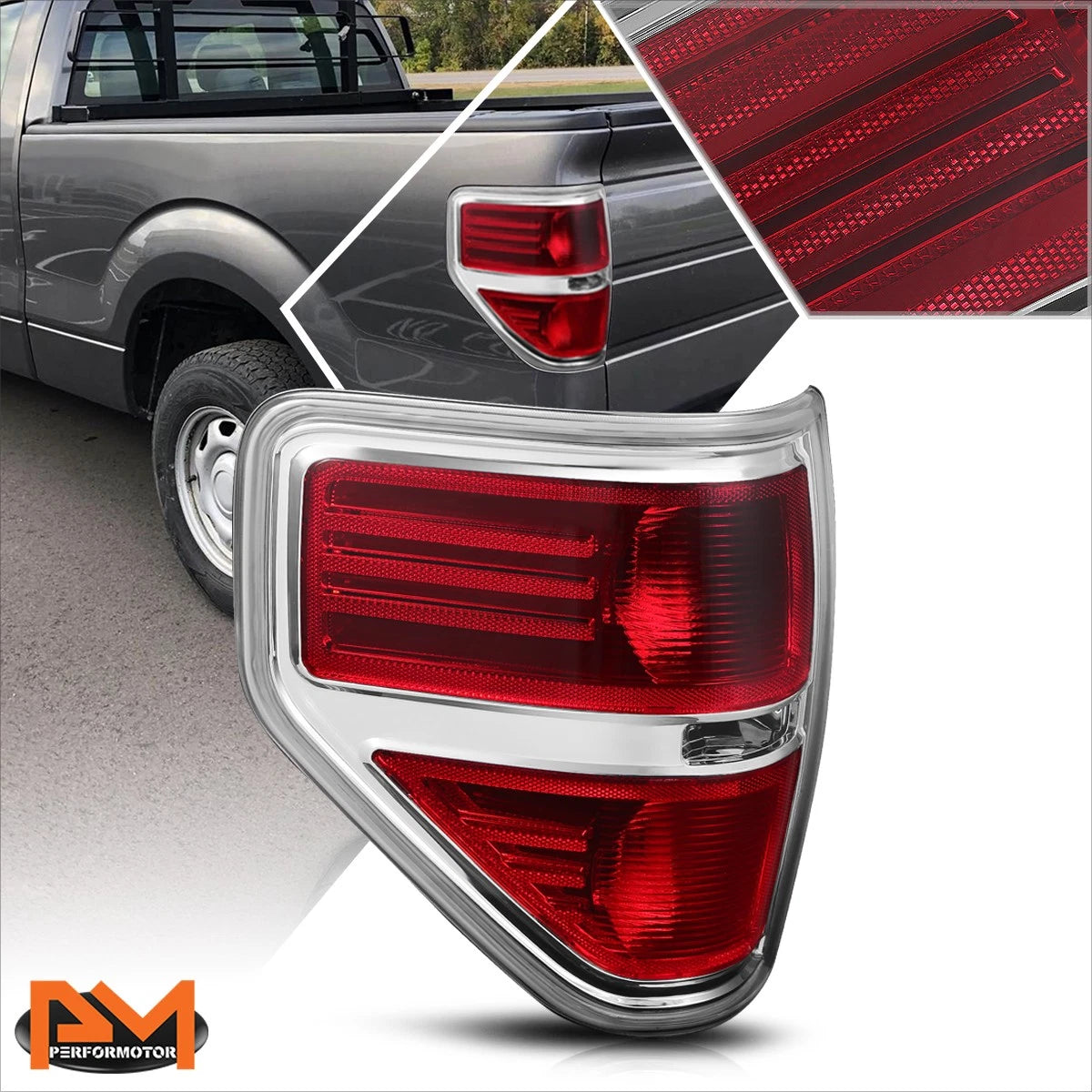 Driver Side Red Lens Brake Light Stop Lamp for Ford F150 (2009–2014)