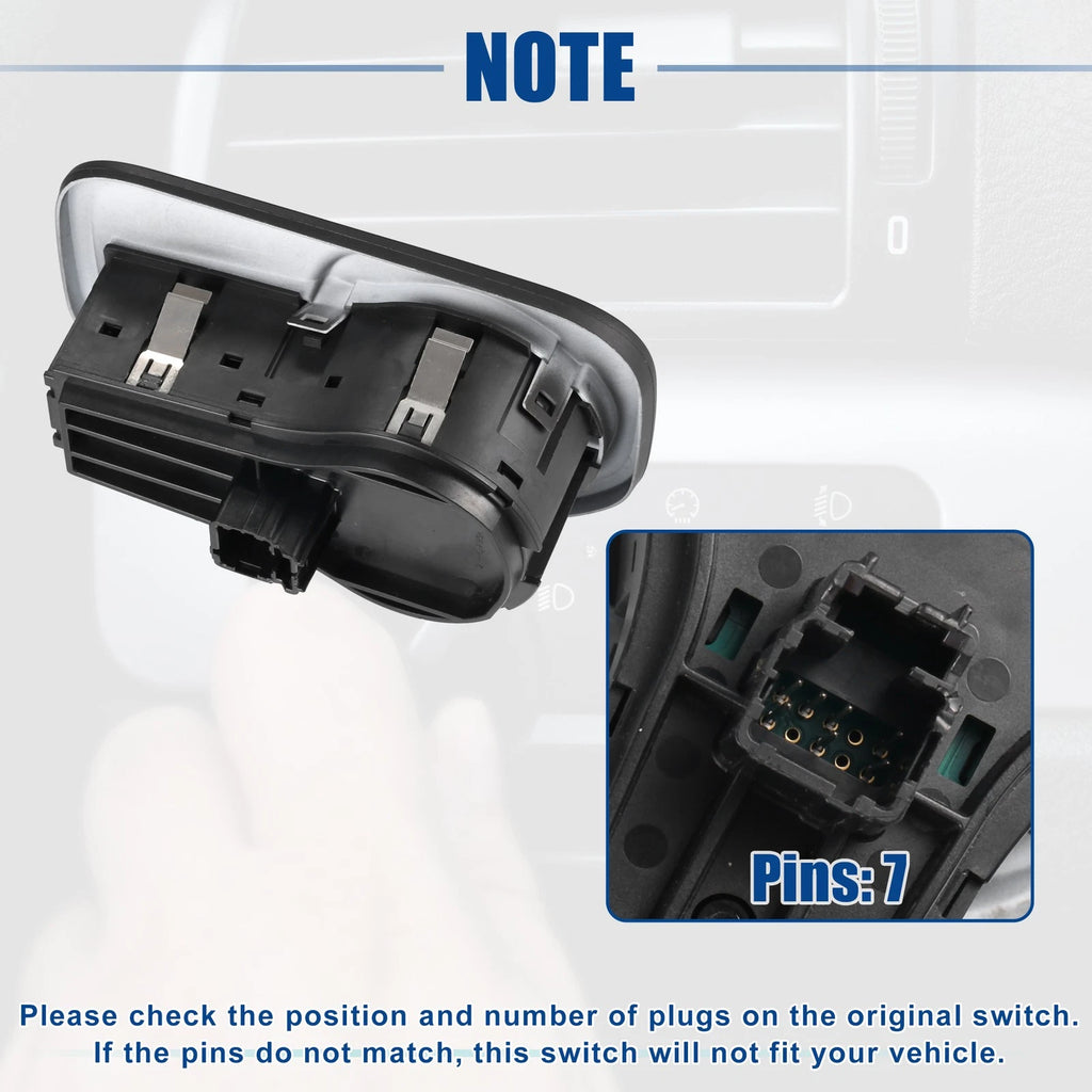Headlight Lamp Switch Button for Dodge RAM 1500 2500 3500 (No. 68401933AA)