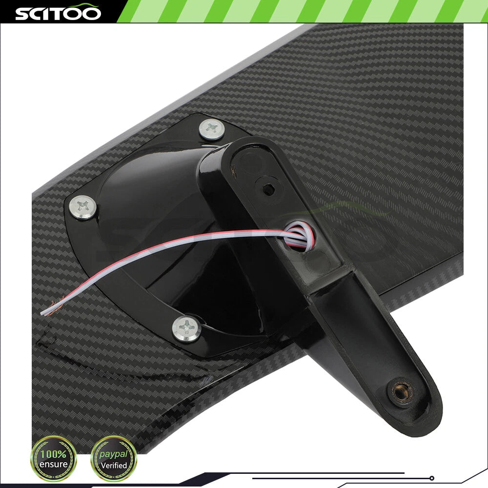 52 Inch Glossy ABS Highkick Trunk Spoiler Wing with Brake Light