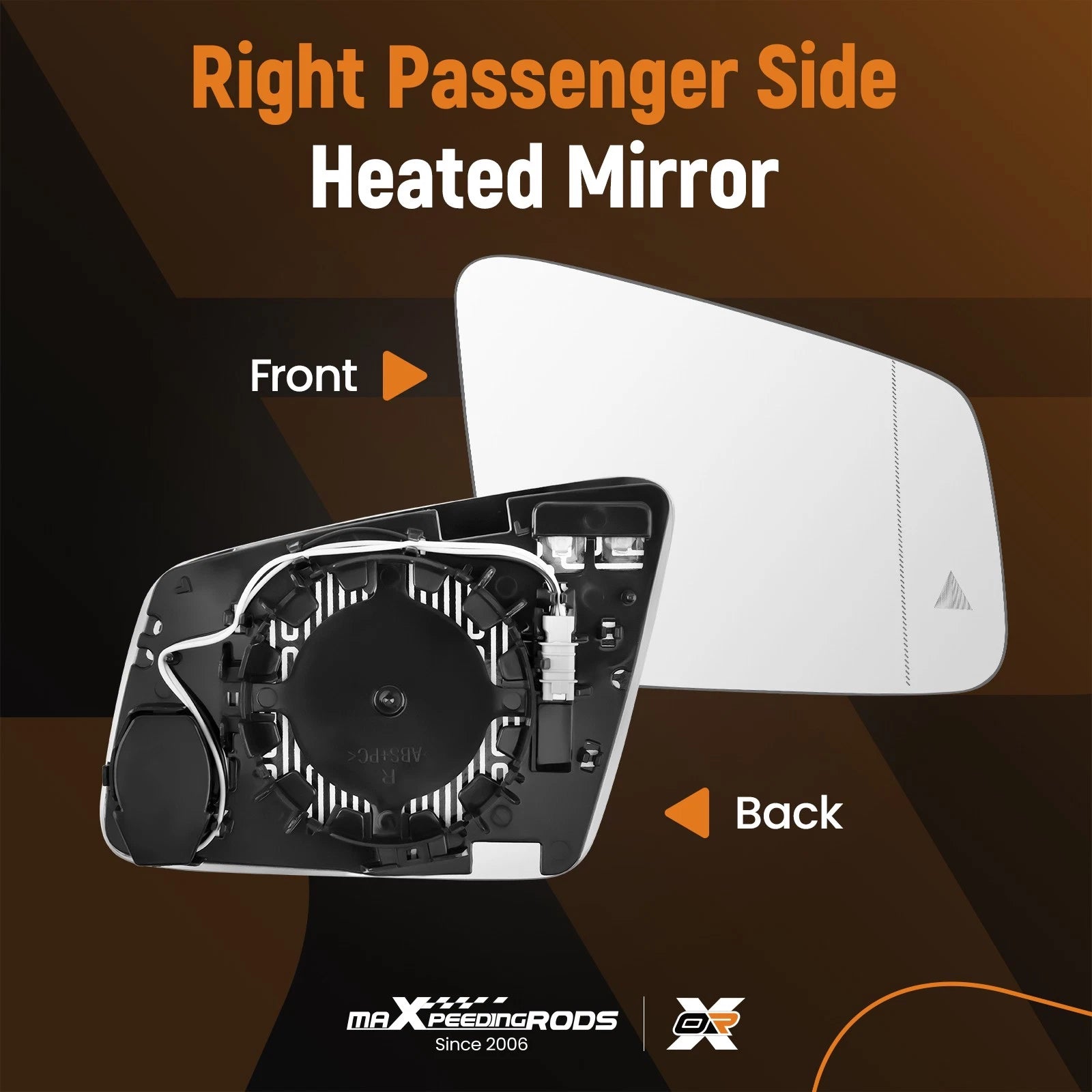Blind Spot Mirror Glass Right Side for Mercedes Benz Class B C W204 (2007–2015) A2128102921