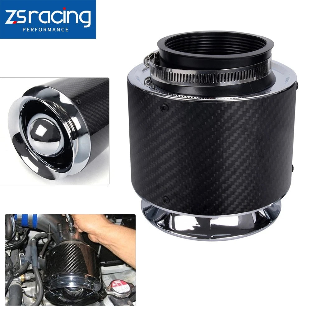 3" Inlet Carbon Fiber Hi-Flow Air Filter for Cold Air Intake