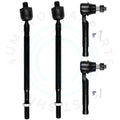 Set of 4 Tie Rod Ends for Nissan Quest (2004–2009)