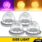 4X LED Watermelon Lights for Truck Trailer (IP67, Amber Purple)