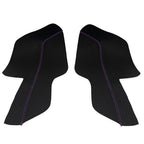 Door Panel Insert PVC Carbon Cover for Ford Mustang (2015–2020) Purple Stitch