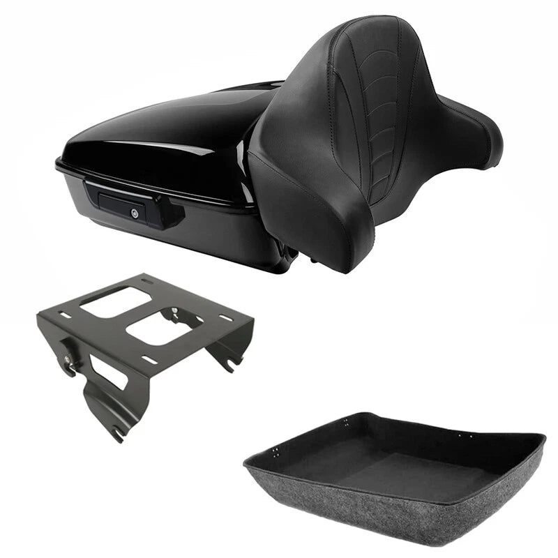 Chopped Trunk Backrest Solo Mounting Rack for Harley Electra Glide (2014–2026)