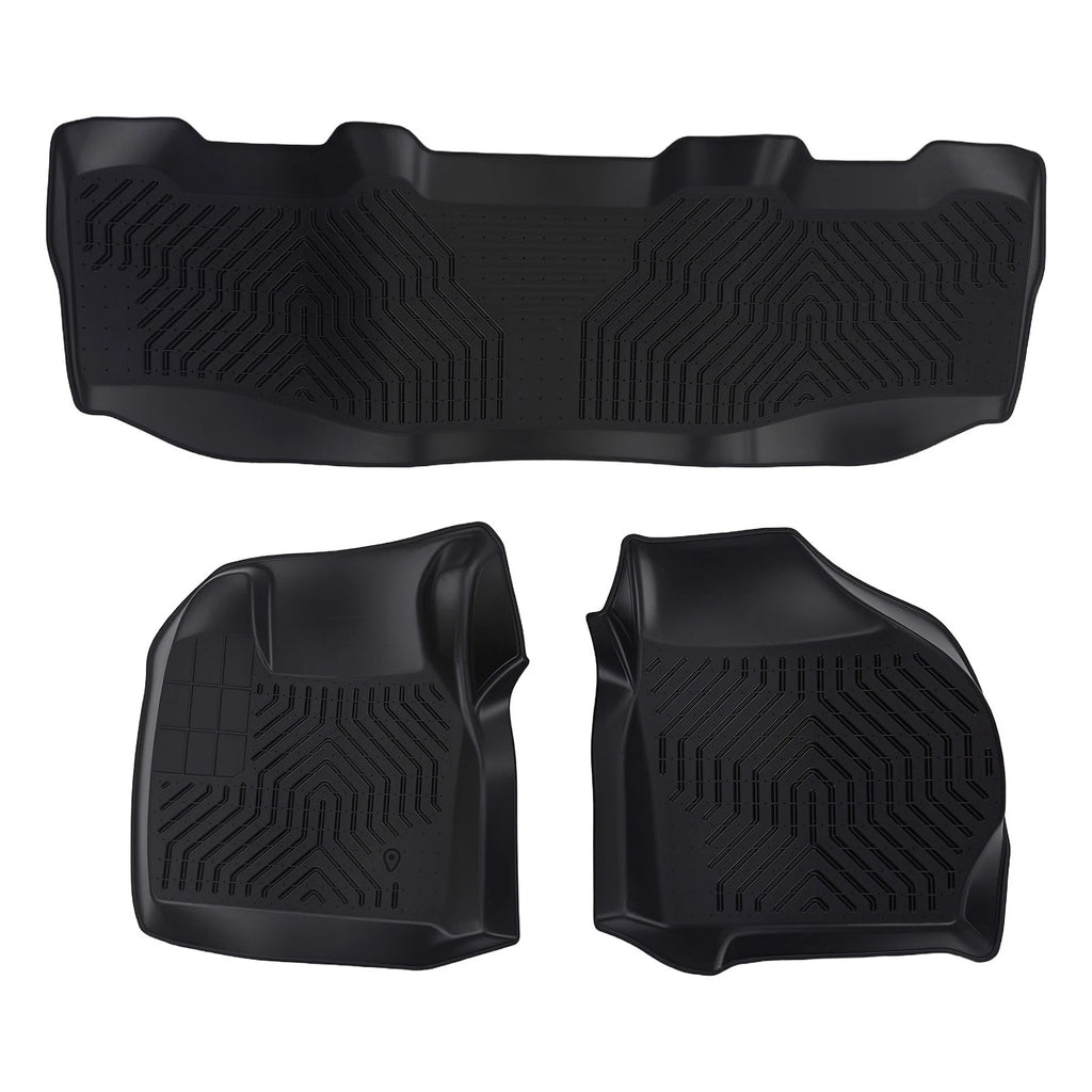 All Weather TPE Floor Mats for Ford F250 F350 F450 F550 Super Duty (1999–2007)