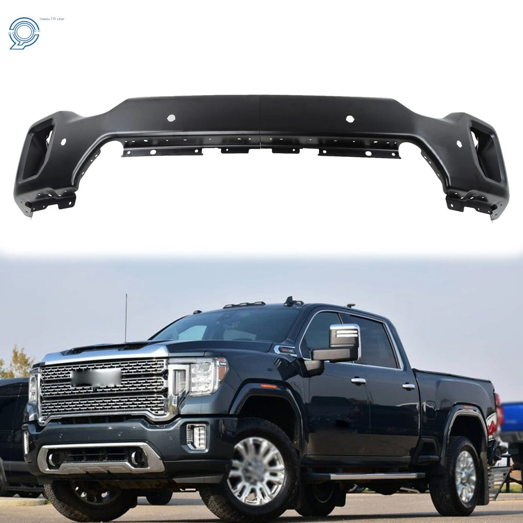 Black Split Front Bumper for GMC Sierra 2500HD 3500HD (2020–2023)