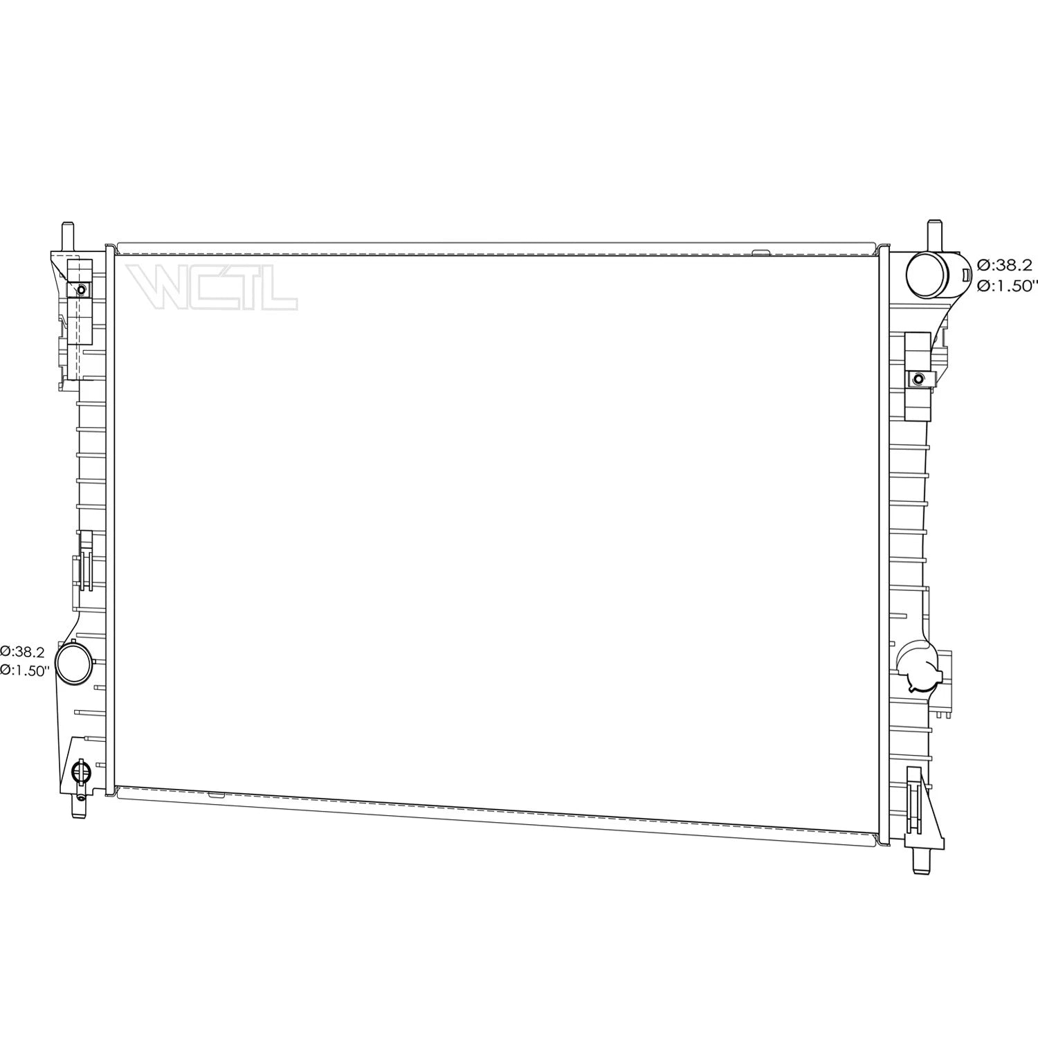 Replacement Radiator for Toyota Hilux (2011–2015)
