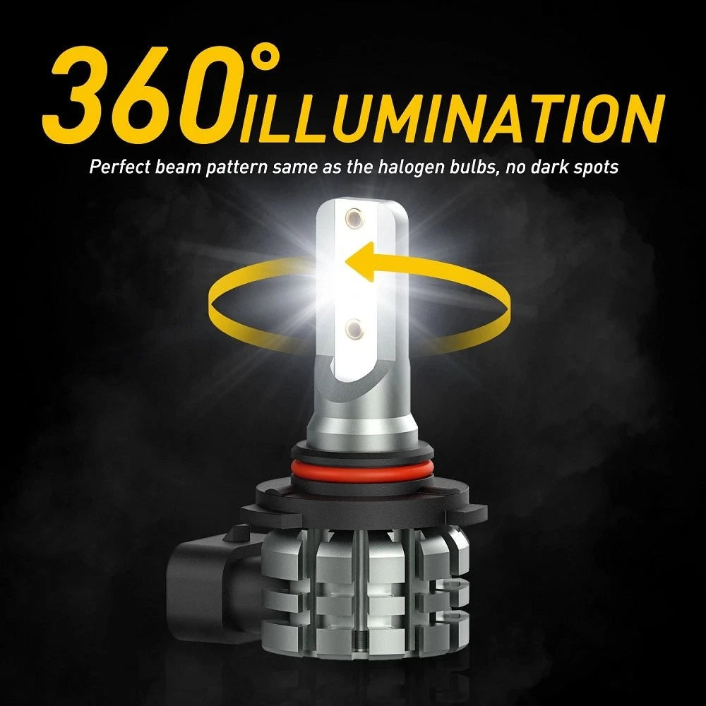 2X AUXITO HB4 9006 LED Fog Light Bulbs 6000K for