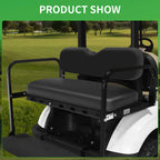 Rear Seat Cushion Set for EZGO TxT, ST, ST Sport, Valor (Black)