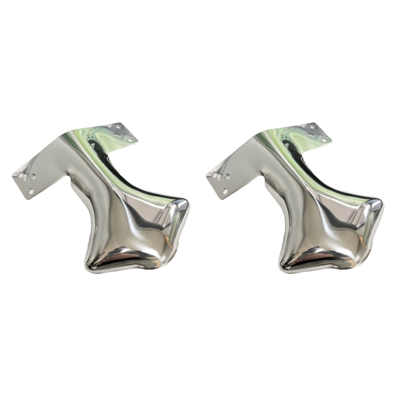 Stainless Exhaust Tail Pipe Deflectors Shields for Cars Trucks SUV (Universal)