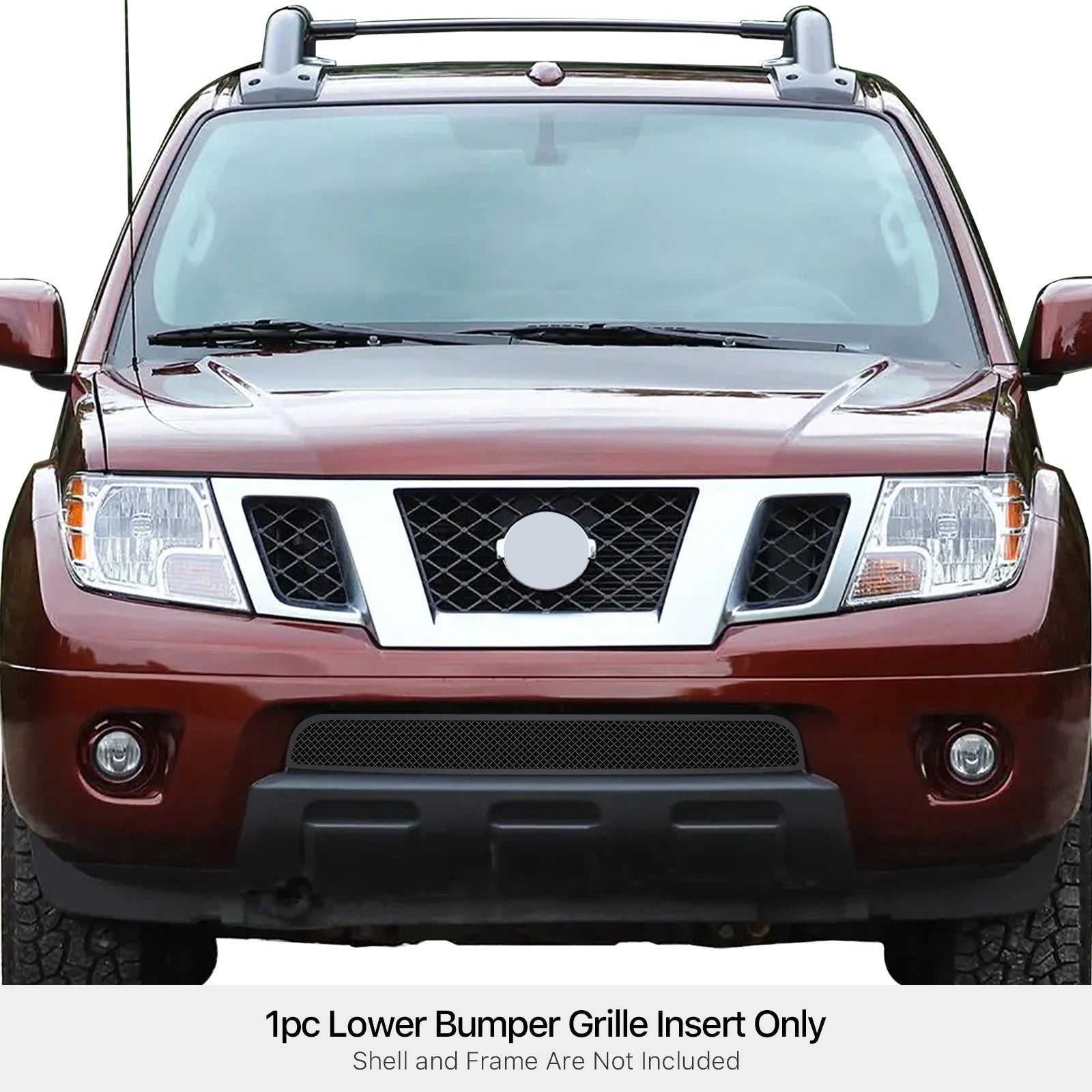 Stainless Steel Black Mesh Grille Insert for Nissan Frontier (2009-2021)