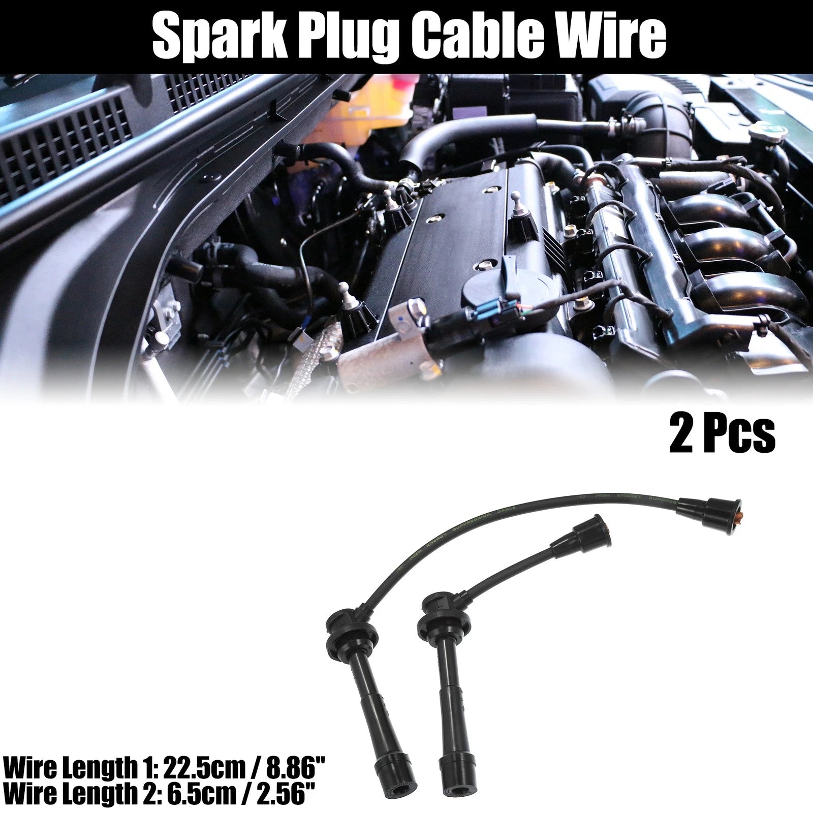 2pcs Spark Plug Ignition Wire for Suzuki Vitara (JLS)