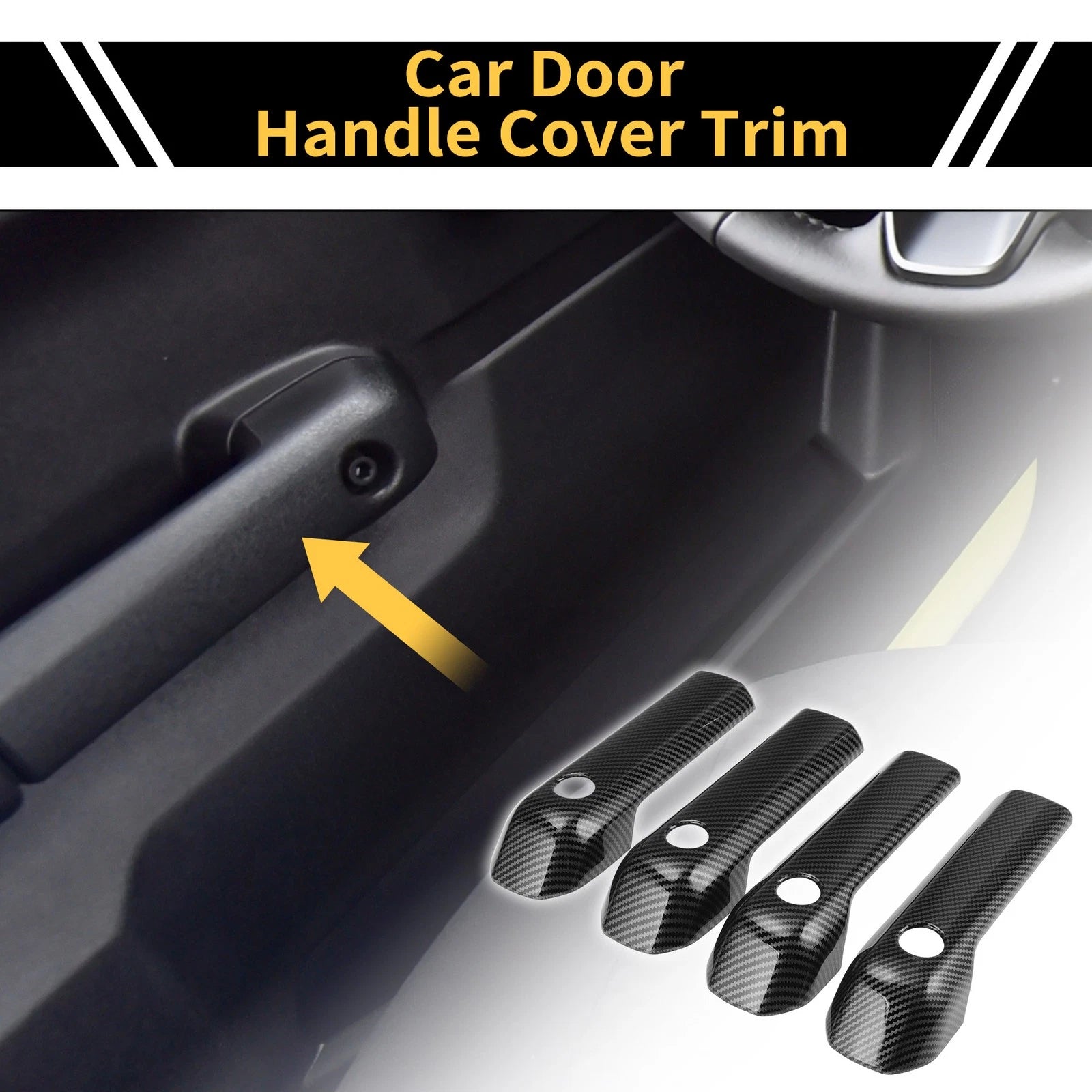 Set of 4 Door Bowl Handle Trim for Suzuki Jimny (2018–2023)