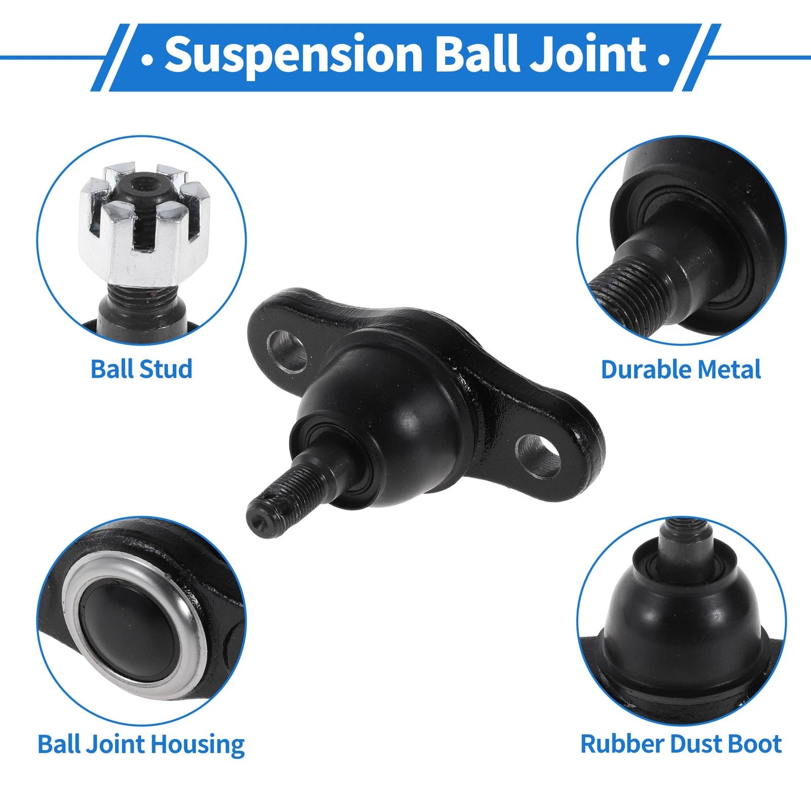 2X Front Lower Ball Joints for Hyundai Tucson (2005–2009) No. 517602E000/HYBJ3977